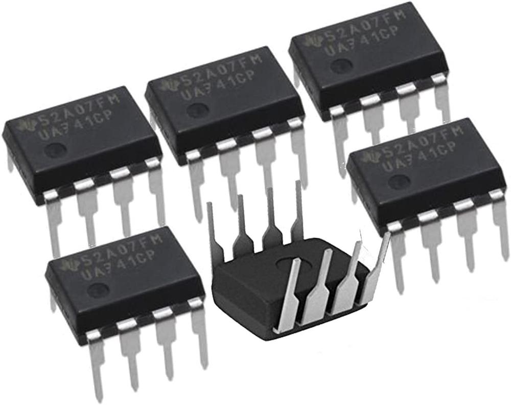 Texas Instruments UA741CP IC Single OP Amps 8DIP (6PCS)