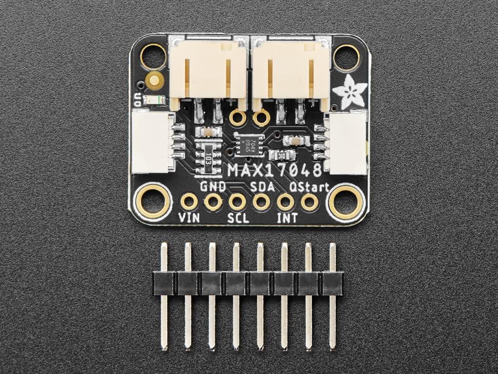 Adafruit MAX17048 LiPoly / LiIon Fuel Gauge and Battery Monitor - STEMMA JST PH & QT / Qwiic (PID 5580)