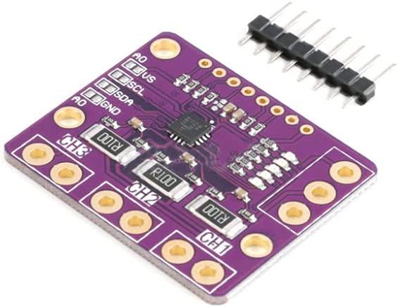 KOOBOOK INA3221 Triple-Channel Shunt Current Voltage Monitor Sensor Power Monitoring Control Module Low Side/High Side I2C Output