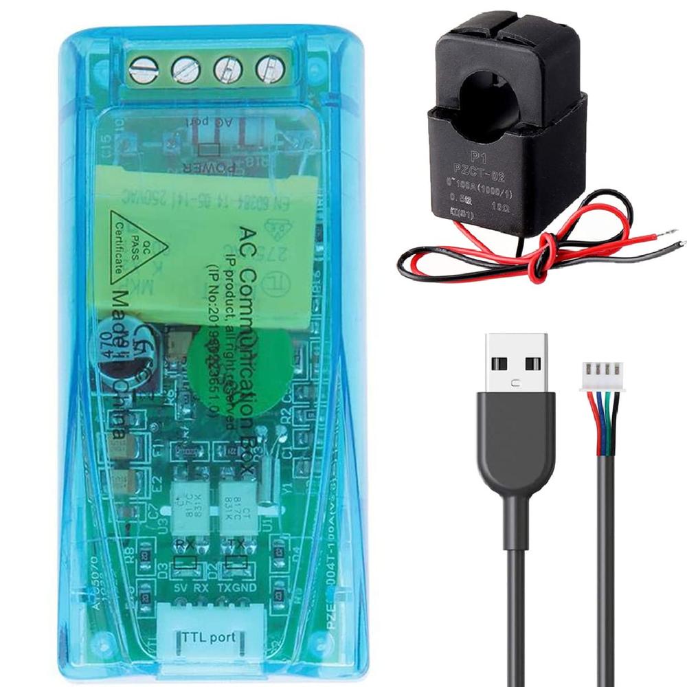 PEACEFAIR PZEM-004T-100A AC Voltage, Current, Power Consumption Module (PZEM-004T-10A + USB Adapter)