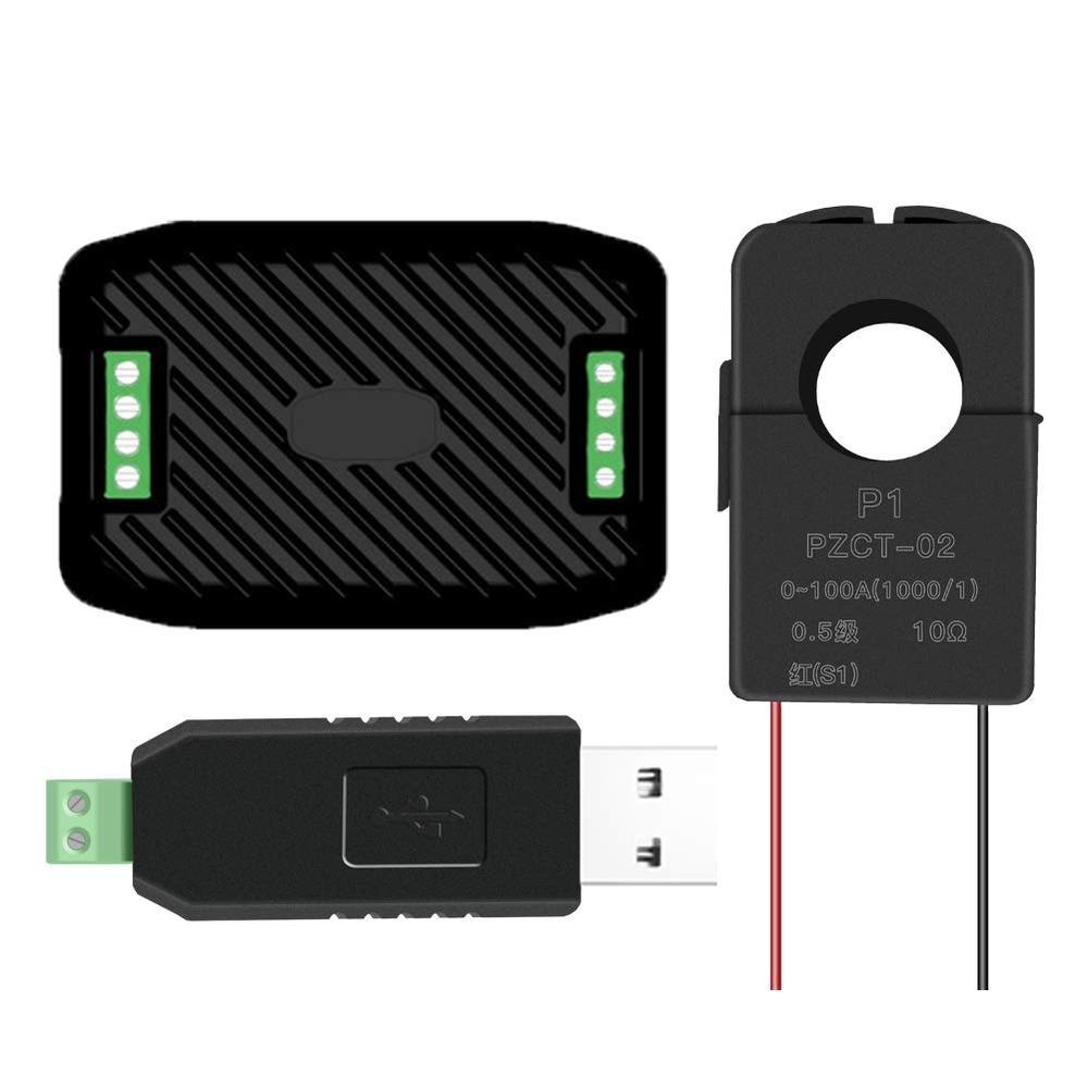 PEACEFAIR PZEM-016 AC Voltage, Current, Power Consumption Module (PZEM-014 + CT + USB Adapter)