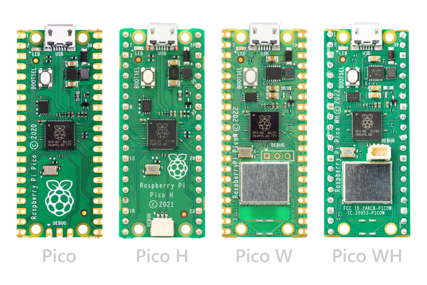 RPi Pico Board Versions